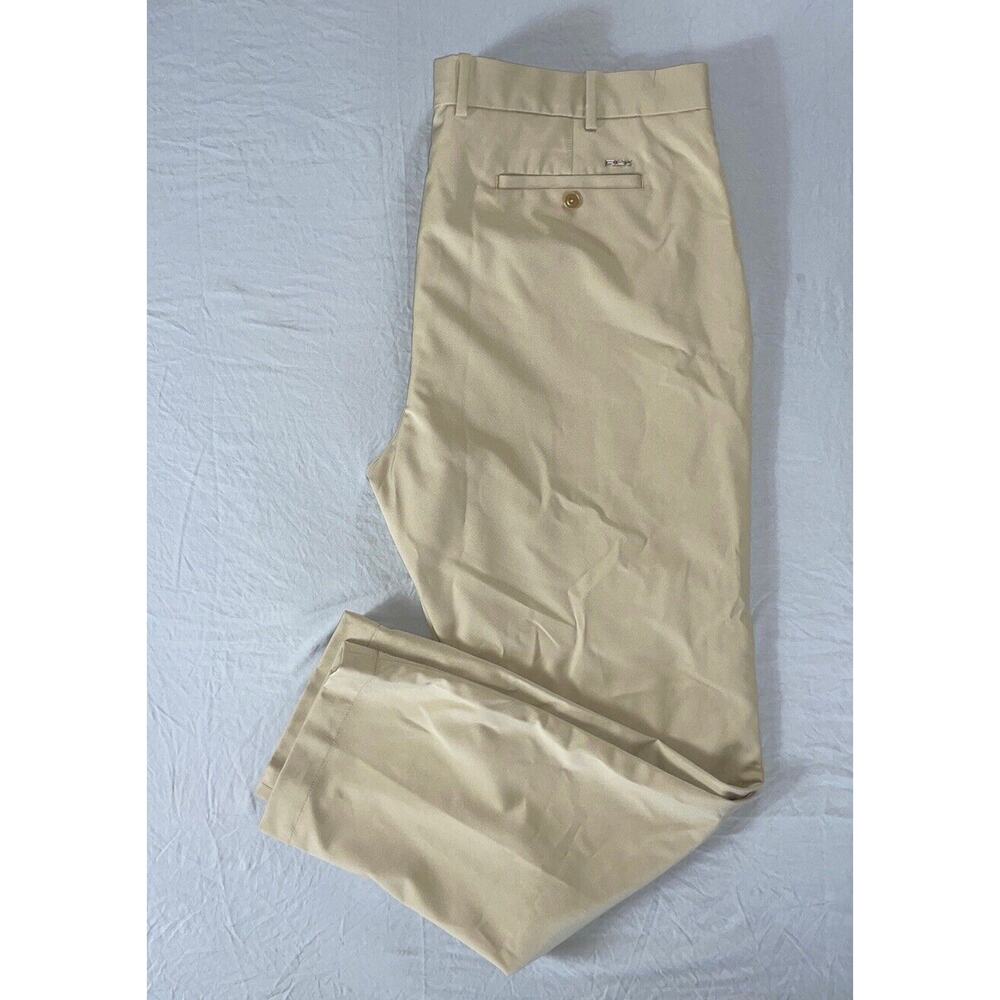 Ralph Lauren RLX Flat Front Microfiber Chino Golf Pants. Beige, Men's 40X32 MINT